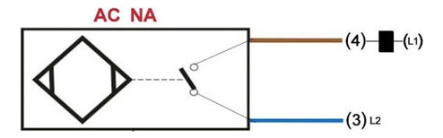 Sensor Óptico Difuso Cable M18 Ac N.a. Cable 2mts