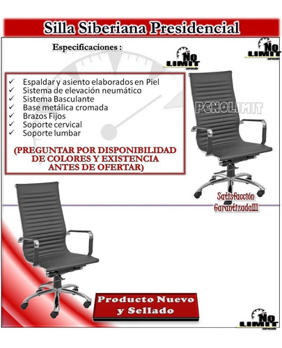 Silla Siberiana Presidencial, Oficina Sala Pcnolimit Mx
