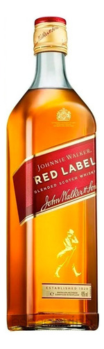 Johnnie Walker Red Label Whisky 750 Ml X2 Un.