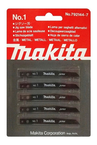 5 Hojas De Sierra Caladora Makita De 80 Mm Para Metales