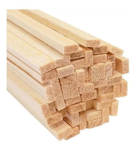 Madera Balsa Varilla 3x6mm X90cm X30 Unidades