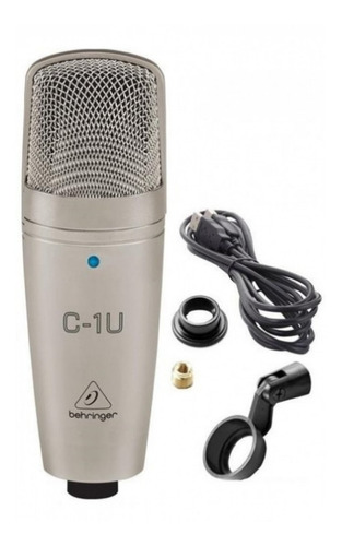 Imagen 1 de 9 de Microfono Behringer Condenser Usb Pc + Pipeta + Cable