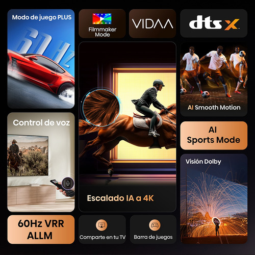 Pantalla 55 Vidaa, Hisense, 55a65nv, Smart Tv 4k