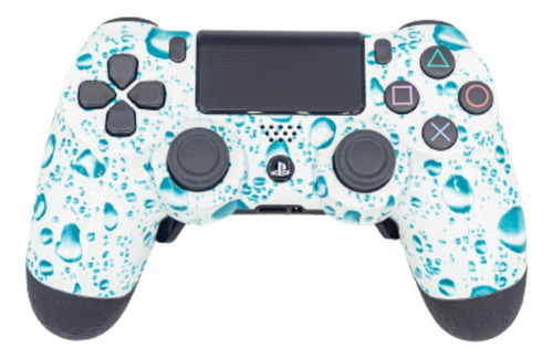 Controle Stelf Ps4 Com Grip White Bubbles