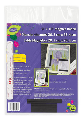 Mb-8r Tablero Magnético Y Regla, 8 X 10 Pulgadas, Multicolor