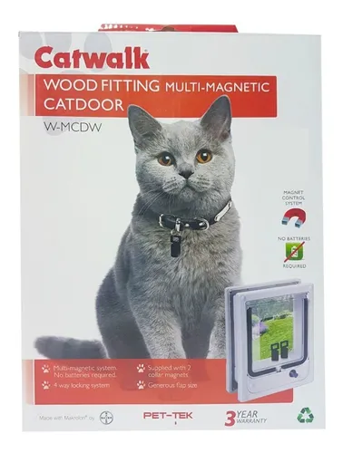 Catwalk magnetic cat shop door