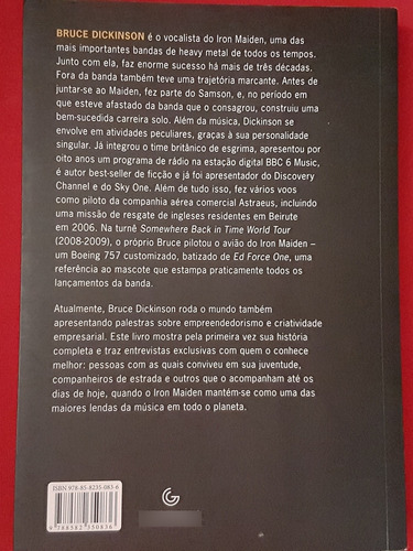 Livro Bruce Dickinson - Joe Shooman - 3a Edição (iron Maiden) (Usado)