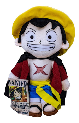 Peluche Monkey D. Luffy One Piece Anime 41 Cm Alto Wanted. 