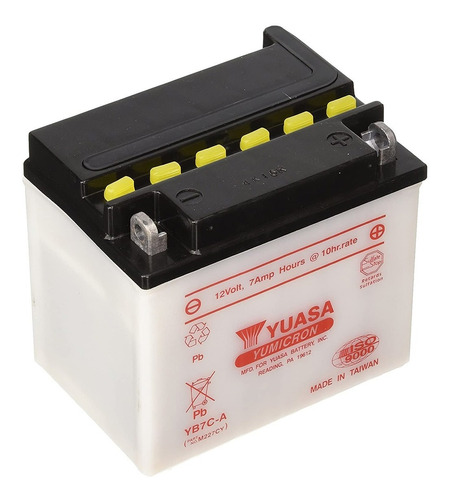 Bateria De Acido Yuasa Yb7c-a 12 V 7.4 Ah Marelli