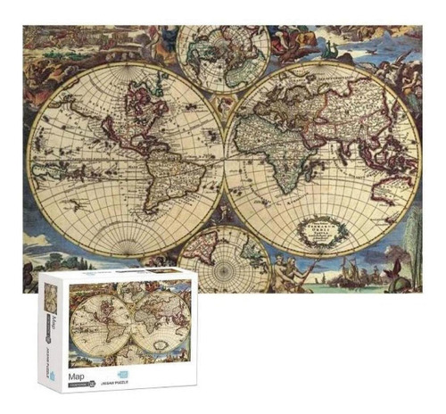 Rompecabezas 1000 Pz Mapamundi Antiguo Puzzle
