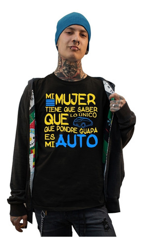 Playera Para Regalar En Oferta Negra De Caballero Tunear Car