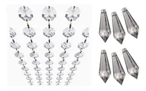 Comprar Cuentas De Cristal Pendulos Para Bisuteria En Tiras De 1 M.