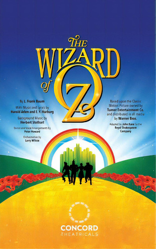 The Wizard Of Oz (rsc), De Baum, L. Frank. Editorial Samuel French Trade, Tapa Blanda En Inglés