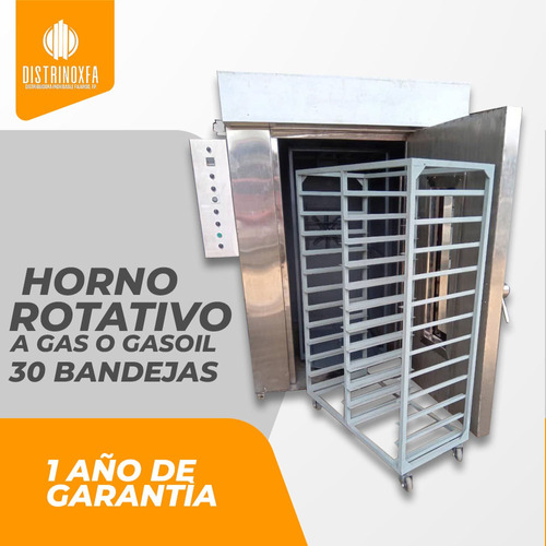 Horno Rotativo Gas/gasoil 30 Bandejas 