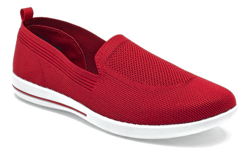 Zapato Casual Mod 17661 Para Mujer Been Class Color Rojo
