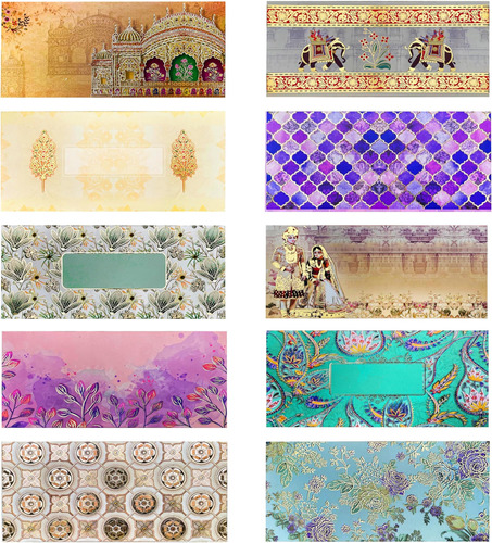 Sobres Shagun En Varios Colores Y Diseños Para Ocasiones Esp