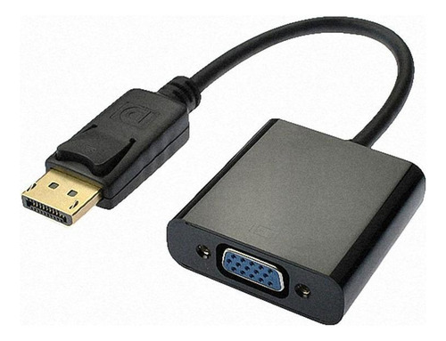 Cabo Adaptador Displayport Macho Para Vga Femea Preto