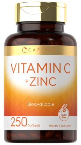 Carlyle Vitamina C Con Zinc Ten 250 Softgels Ten Xxs6u