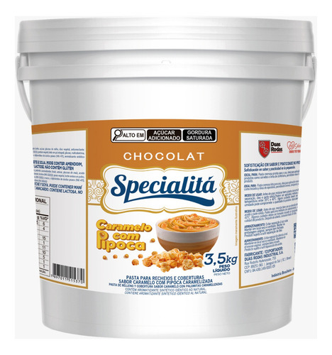 Recheio Creme Caramelo Com Pipoca 3,