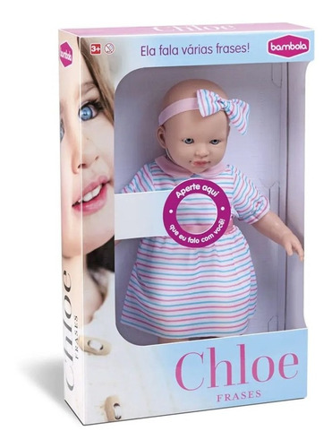 Brinquedo Infantil Boneca Chloe Frases Bambola