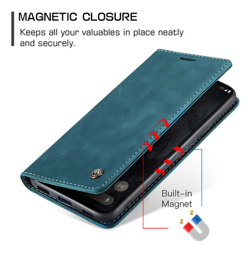 Funda De Piel Sintética Con Ventana Abatible Para Google Pixel 6 6a 7 7a 8 8a 9 9a 10 10 Pro Xl