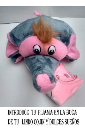 Peluche Regalo Niños Bebes Guarda Pijama Cojin Juguete Elefa
