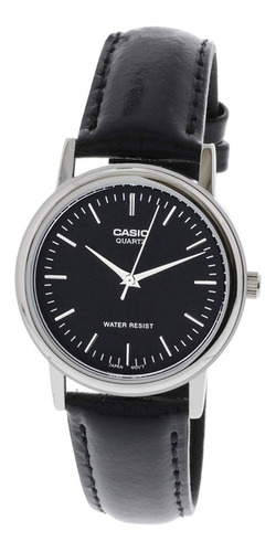 Reloj Casio Hombre Malla De Cuero Mtp-1095e Impacto Online