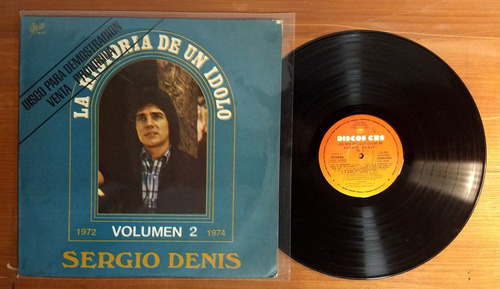 Sergio Denis La Historia De Un Ídolo Vol 2 Disco Lp Vinilo