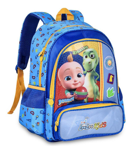 Mochila De Costas Looloo Kids Johny E Zigaloo Clio Ll24113j