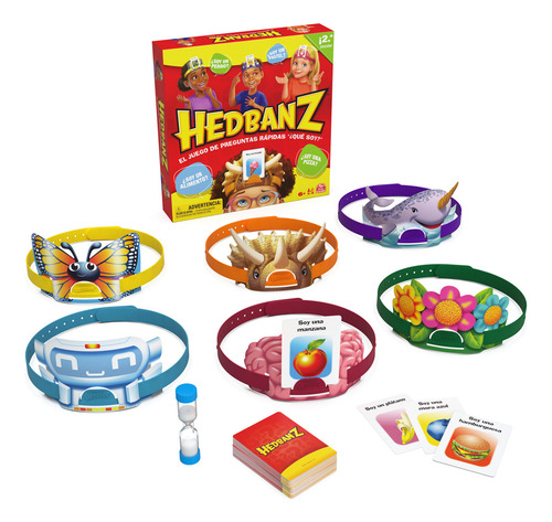 Juego De Mesa Hedbanz Spin Master Games 2 Edición +3