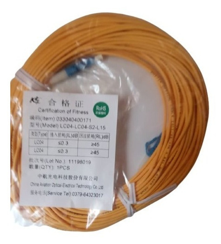 Imagen 5 de 6 de Patch Cord Lc/lc Simplex Cable Mono Modo Reforzado