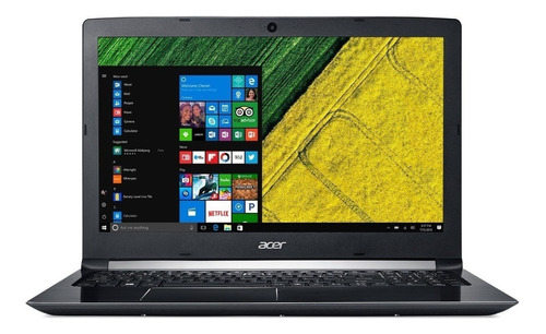 Notebook Acer Aspire 5 A515-51G negra 15.6", Intel Core i5 7200U  8GB de RAM 1TB HDD, NVIDIA GeForce MX150 1920x1080px Windows 10 Home