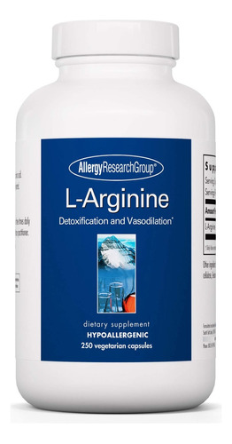 Alergia Research Group - L-arginina 500 Mg - Free Form Amino