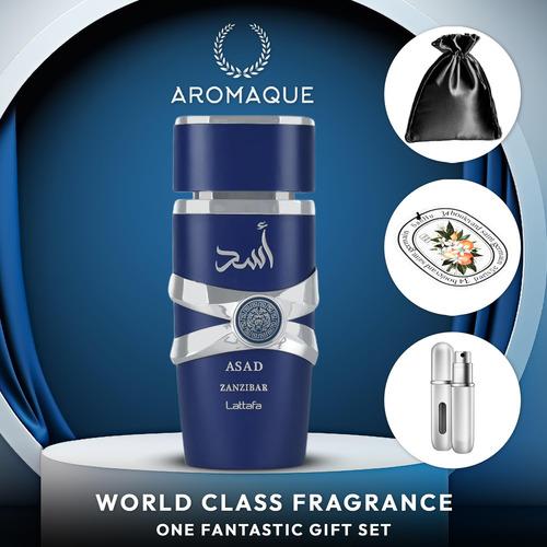 Perfume Aromaque Asad Lattafa Zanzibar, 100 Ml, Edp, Con Acc