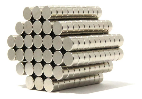 25 Imanes Iman De Neodimio N50 De 5mm X 3mm Redondo Plano