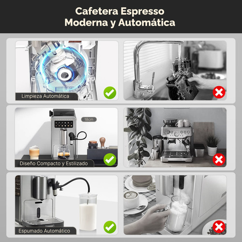 SANGKEE Máquina de café Espresso superautomática - 9 bebidas, Café Helado Totalmente Automático de Grano a Taza, Café Café Café Helado y Café con Leche Molino Integrado Y espumador de leche