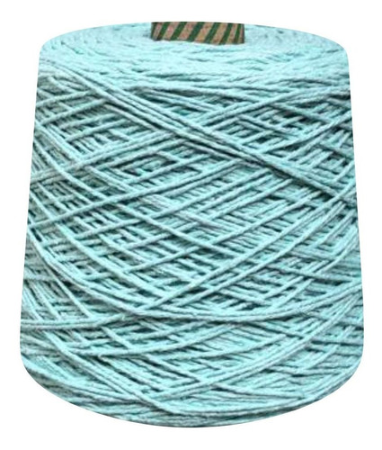 Barbante Colorido Número 4 Fios Para Crochê 1 Kg Prial Cor Verde/Água