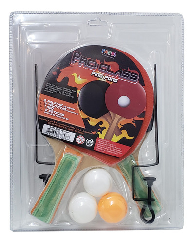 Imagen 1 de 5 de Set Juego Paletas De Ping Pong Pelotas Y Red Jeg An7700