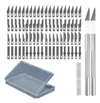 Comprar Cutter Exacto Cuchillo 80 Navajas Repuesto Arte Dibujo