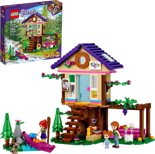 Imagem 1 de 8 de Lego Friends Para Menina Casa Da Floresta 326 Peças - 41679