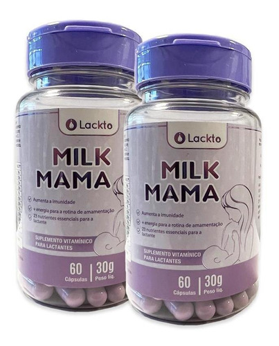 Combo Com 2 Milk Mama - Multivitamínico Para Amamentação