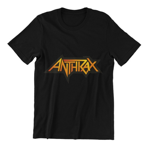 Polera Unisex Anthrax Heavy Metal Musica Logo Estampado