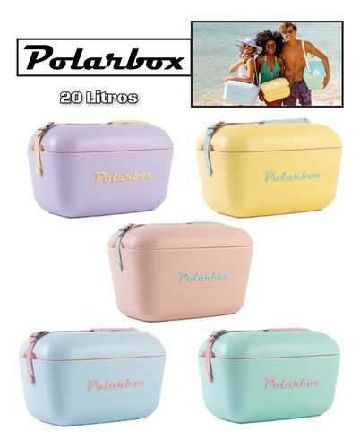 Cava Hielera Vintage Polarbox 20l Colores Surtidos Original