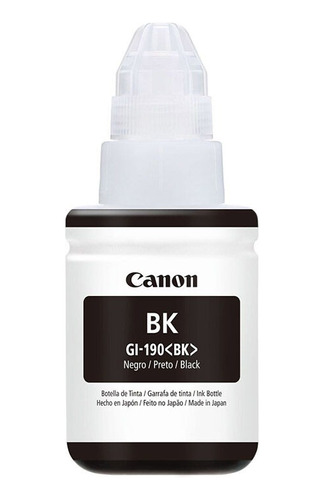 Botella De Tinta Original Canon Gi190bk Negro 