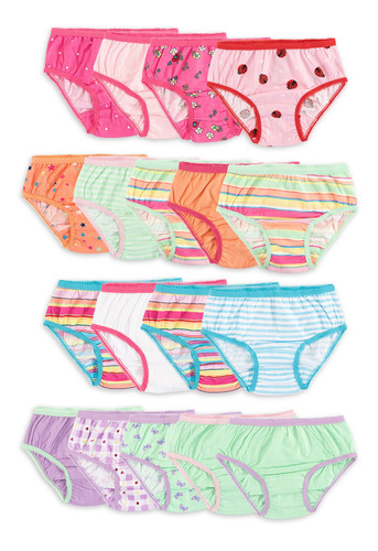 Set De 18 Panties Talla 2t 3t  Para Niña En Algodón,