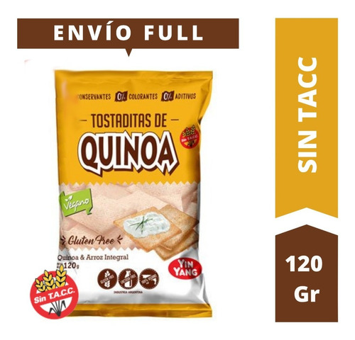 Tostaditas De Quinoa Yin Yang X 120 Gr - Sin Tacc
