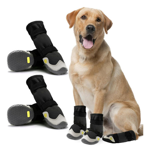 Botas De Nieve Antideslizantes Para Perros, Zapatos Impermea