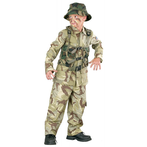 Disfraz Para Niño Fuerzas Especiales Camuflado Talla