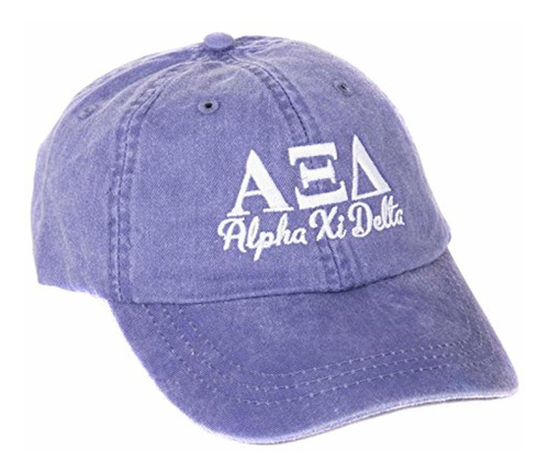 Alpha Xi Delta (s) - Gorra De Béisbol Bordada, Diseño De Let