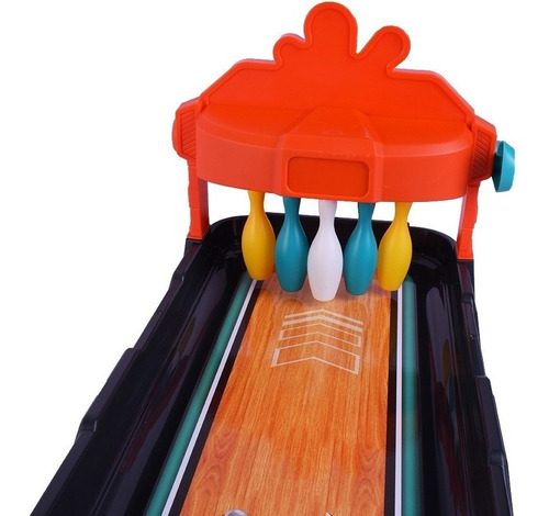 Juego De Bowling Bolos De Mesa 60 Cm Con Lanzador